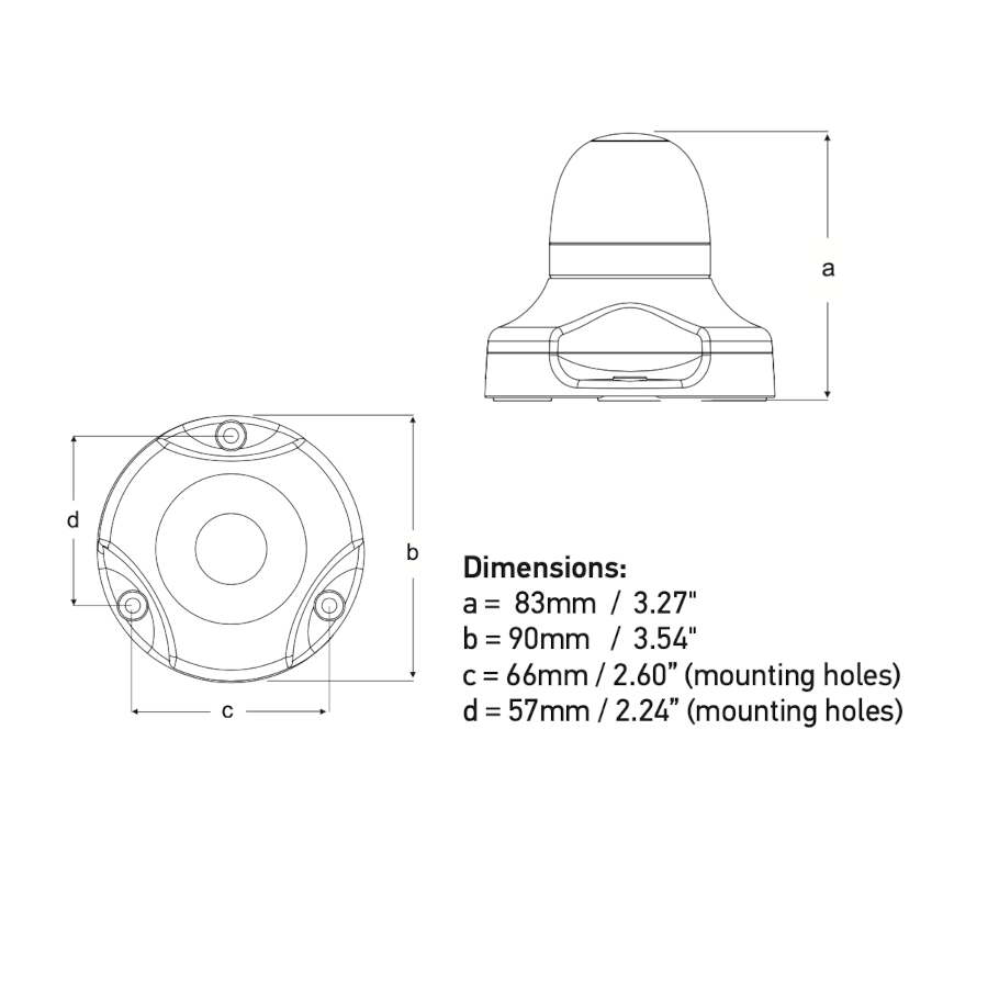 Multi-Flash Signal Lamp 360° White