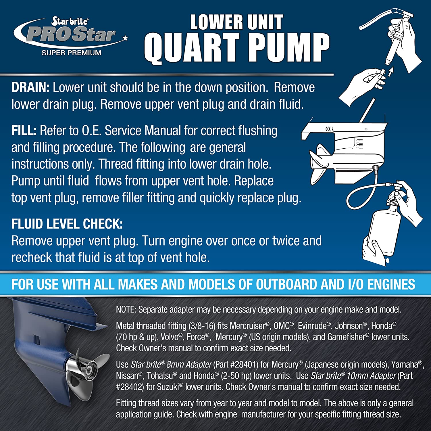Lower Unit Quart Pump