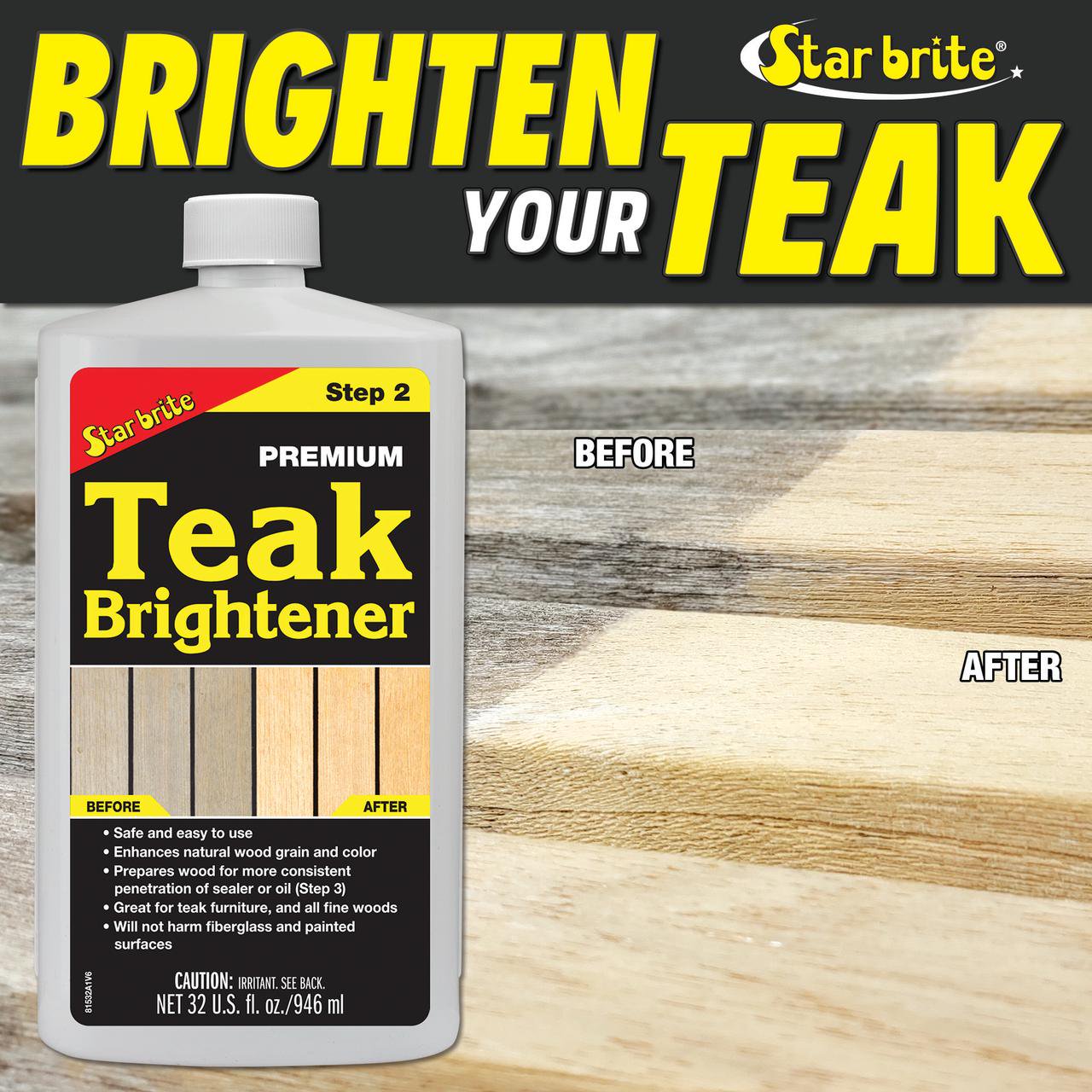 Premium Teak Brightener -Step 2