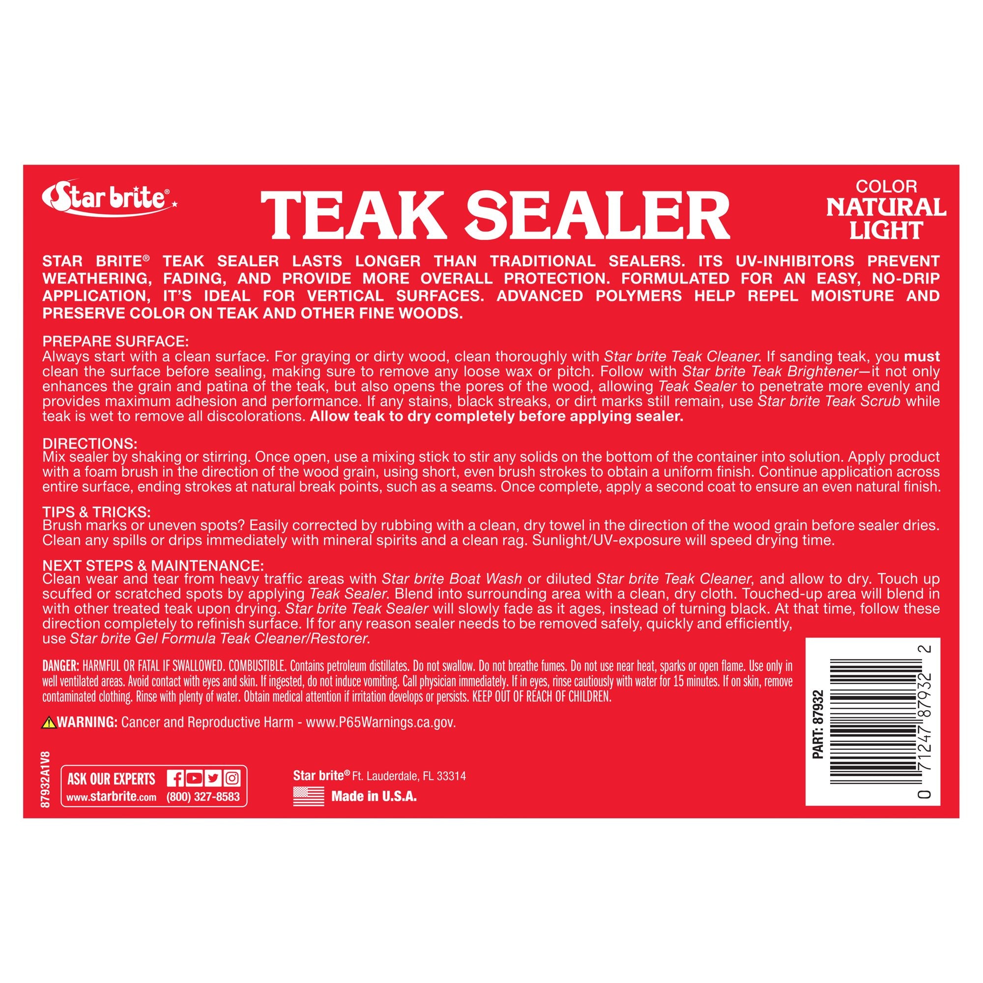 Teak Sealer - Natural Light