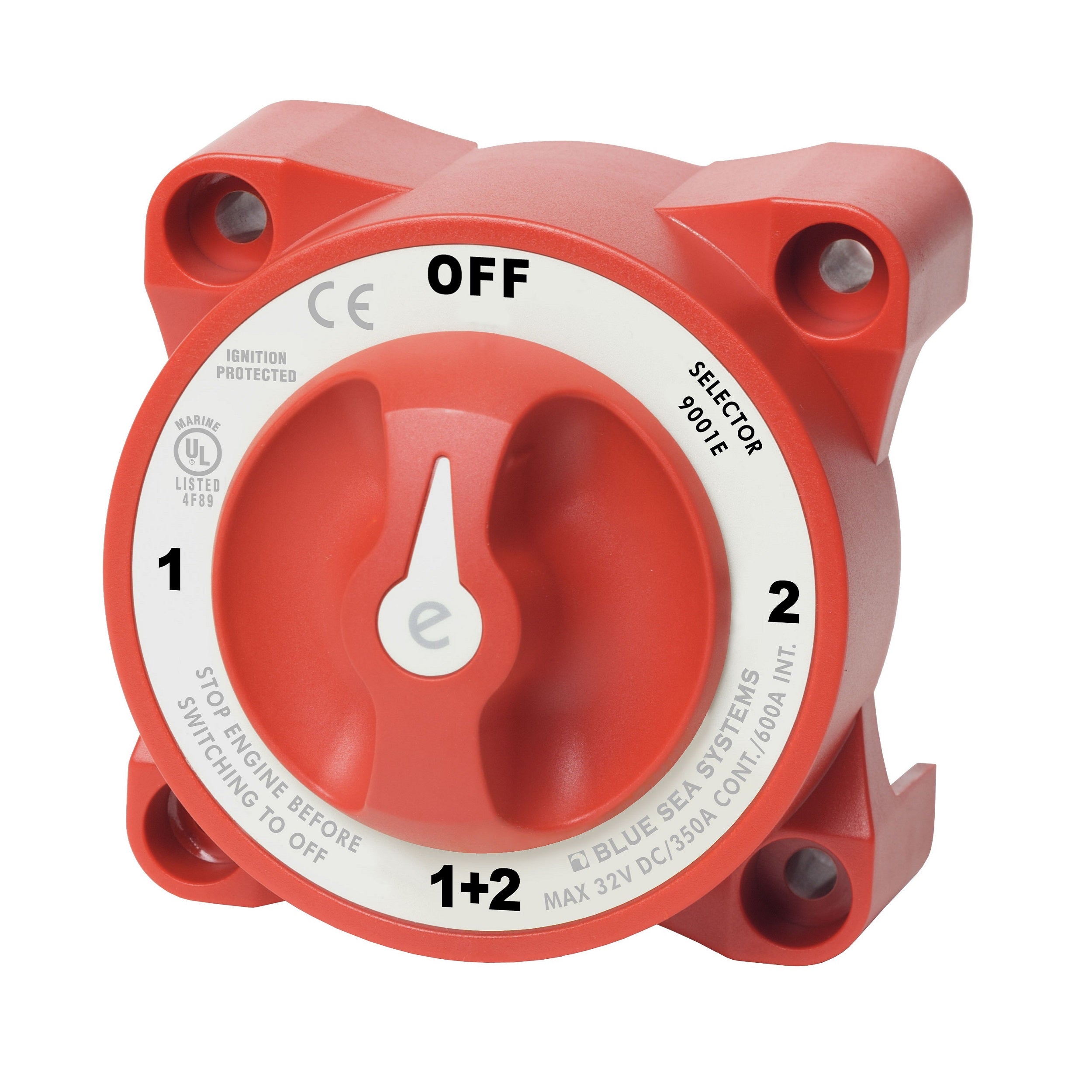 E-Series Selector Battery Switch 1-2-Both-Off