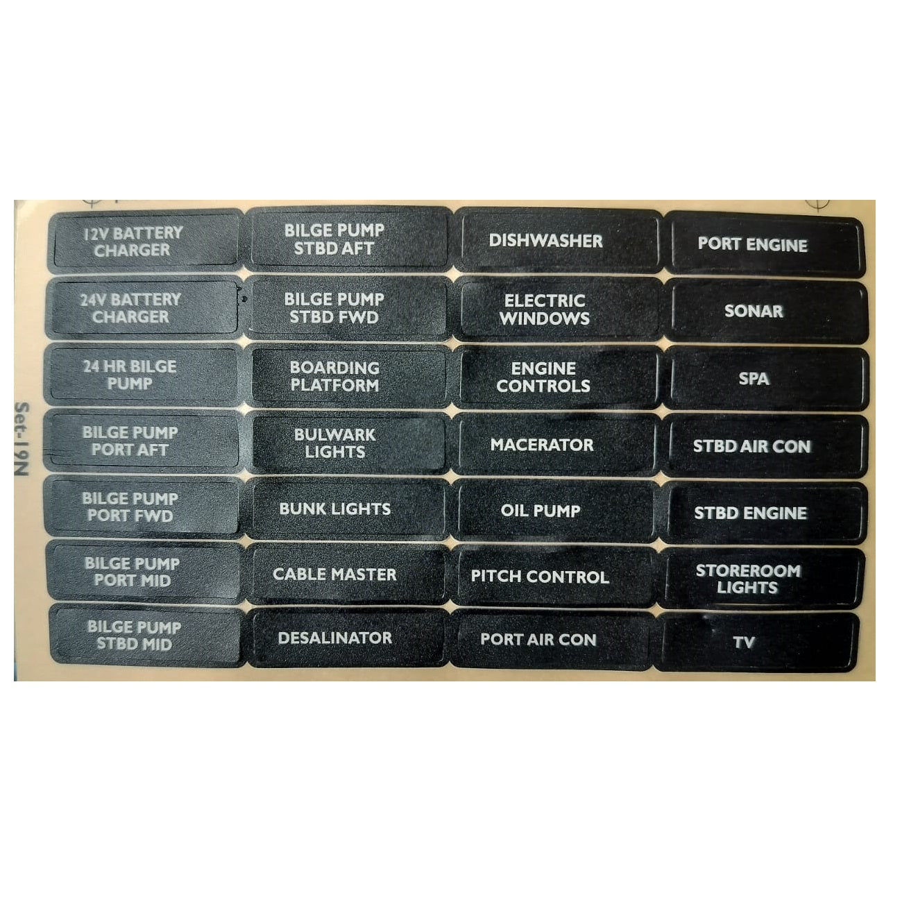 Electrical Panel Sticker Label Sets