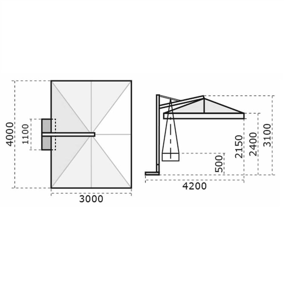 Galileo Star White 3 x 4 Meter