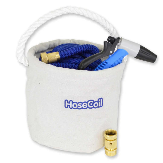 Canvas Bucket Kit w/75' Blue Hose