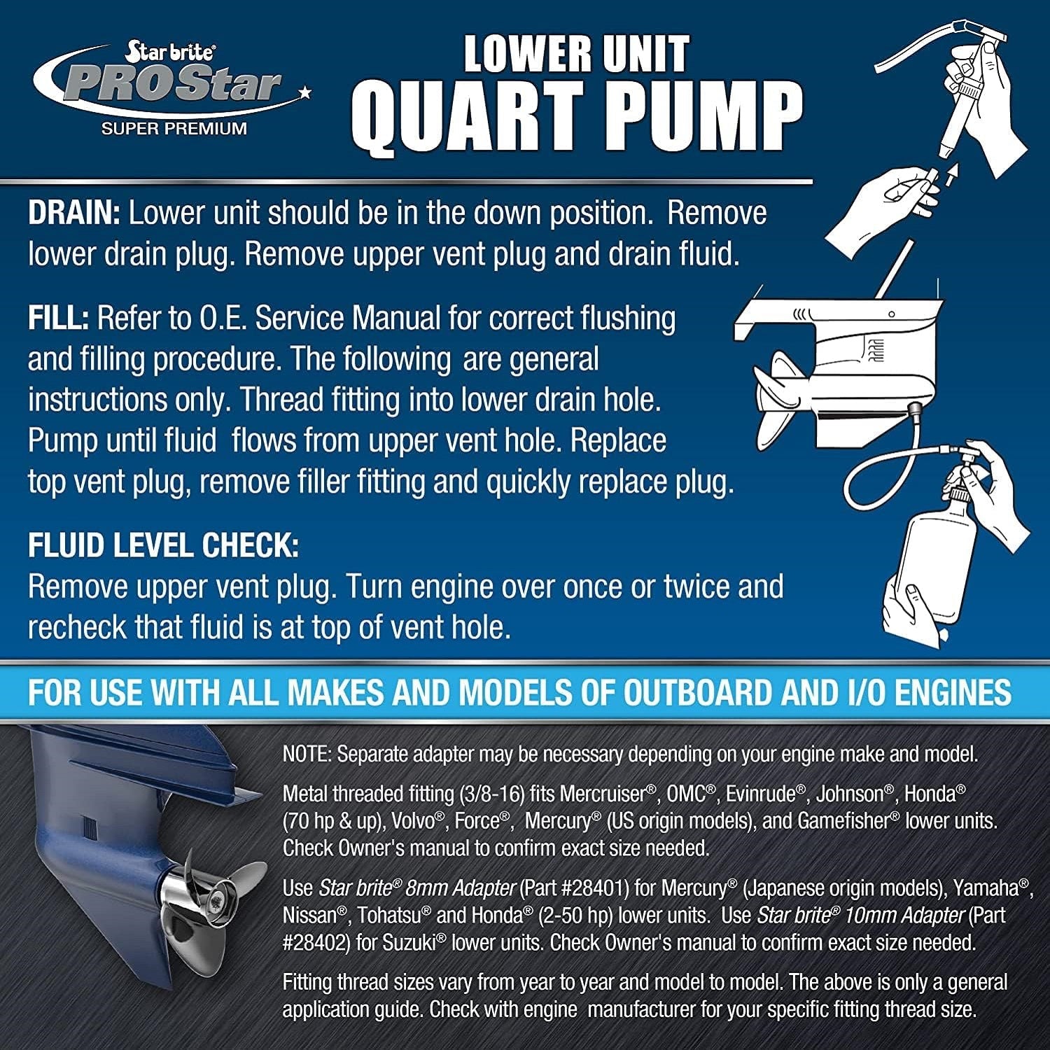 Lower Unit Quart Pump
