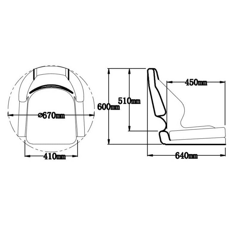 M52S None Flip up chair