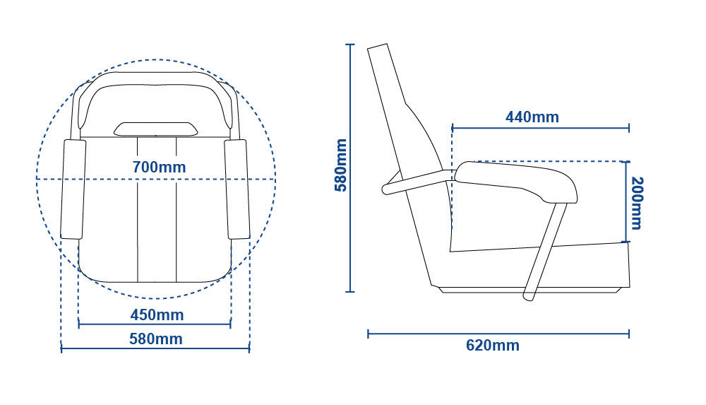 MO45 Mini Mojo Boat Seat