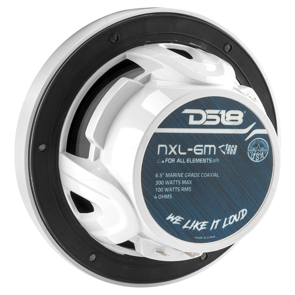 Coaxial Marine Speaker With LED RGB Light 300 MAX Peak Watt