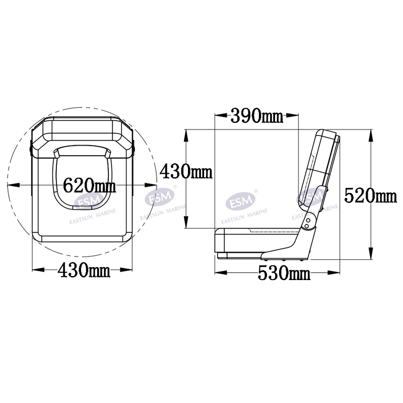 S43 Fold Down Seat