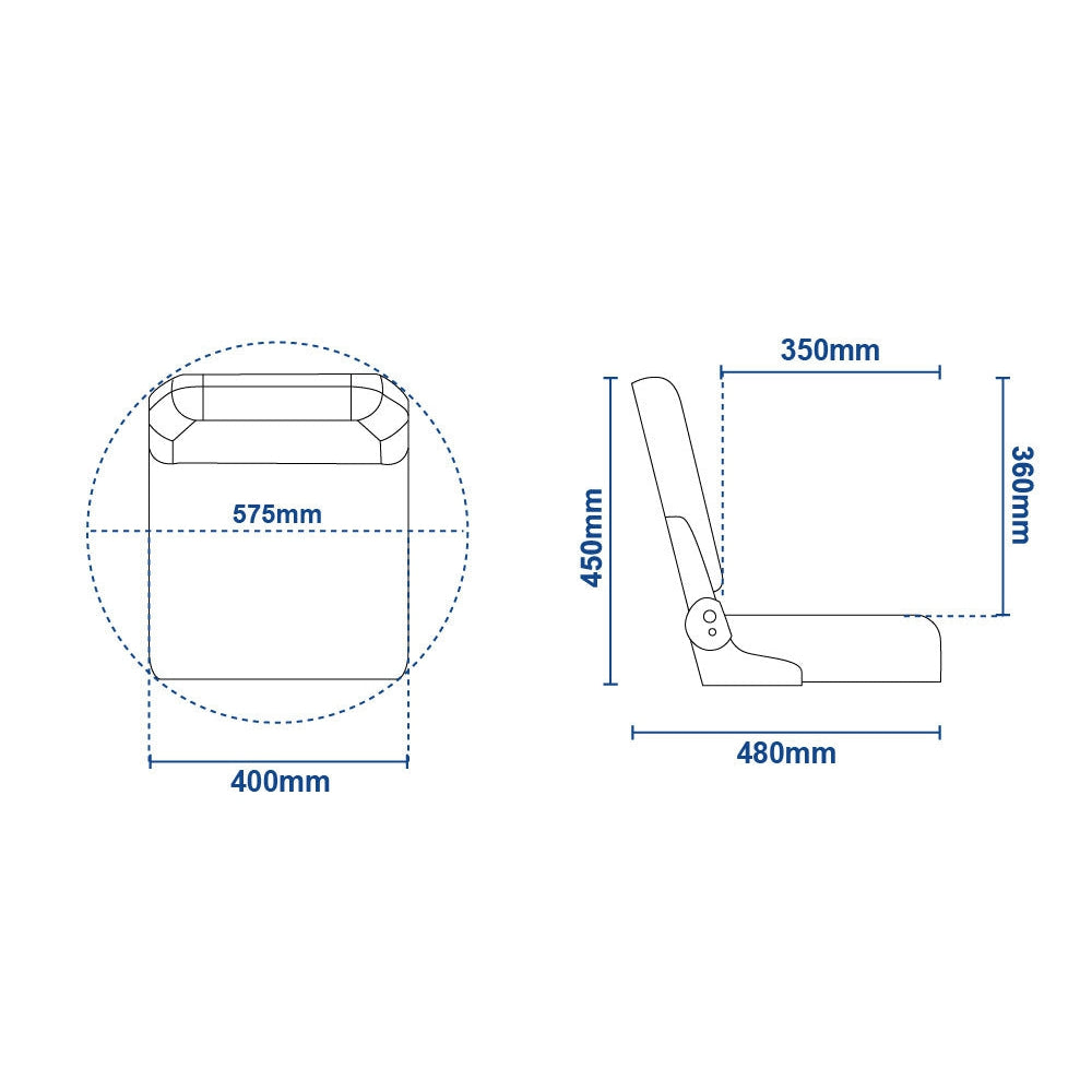 SC40 Folding Padded Seat
