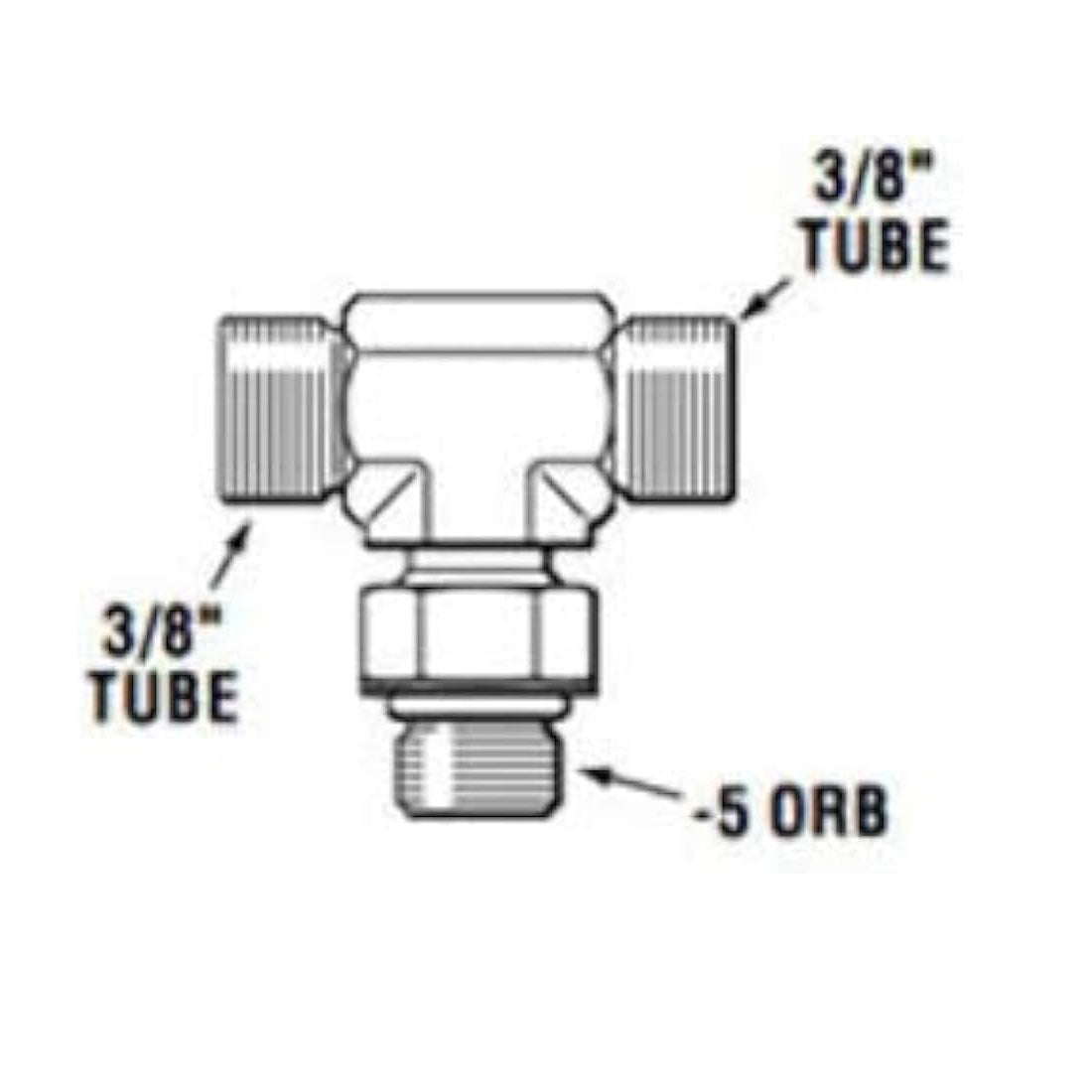 SeaStar Cylinder Tee Fitting