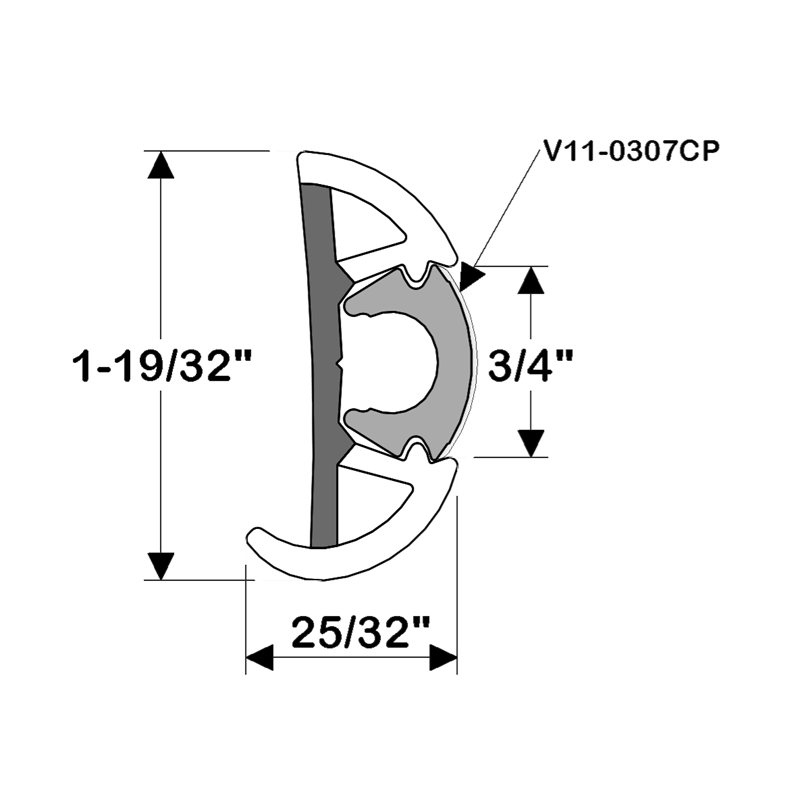 Suproflex Small Rub Rail Kit 60'