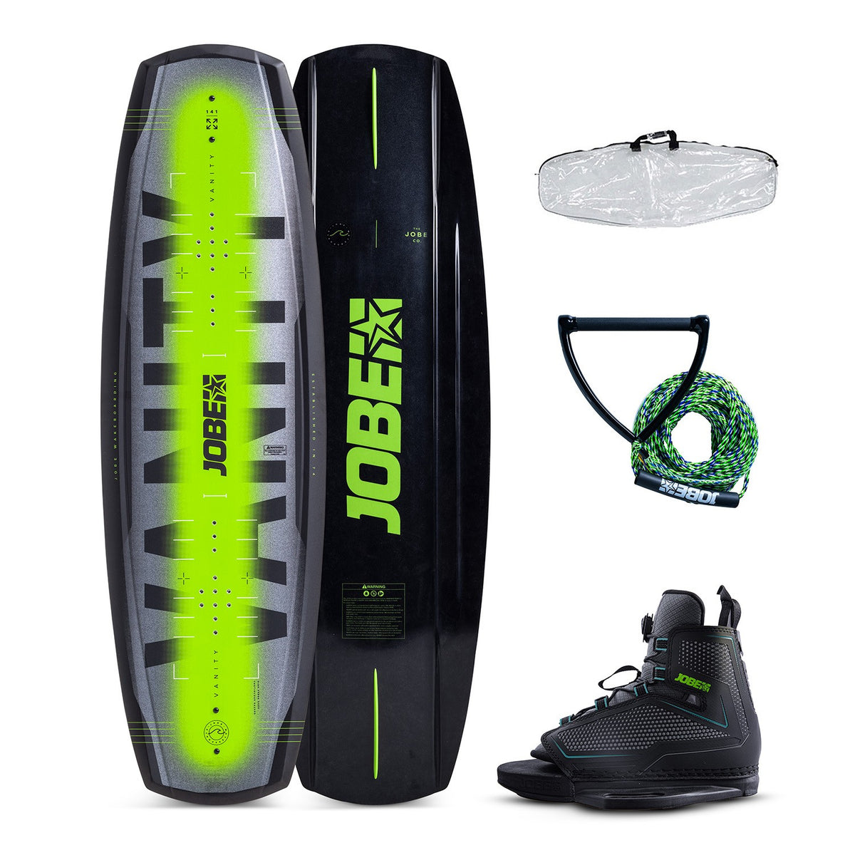 Vanity Wakeboard & Maze Bindings Package