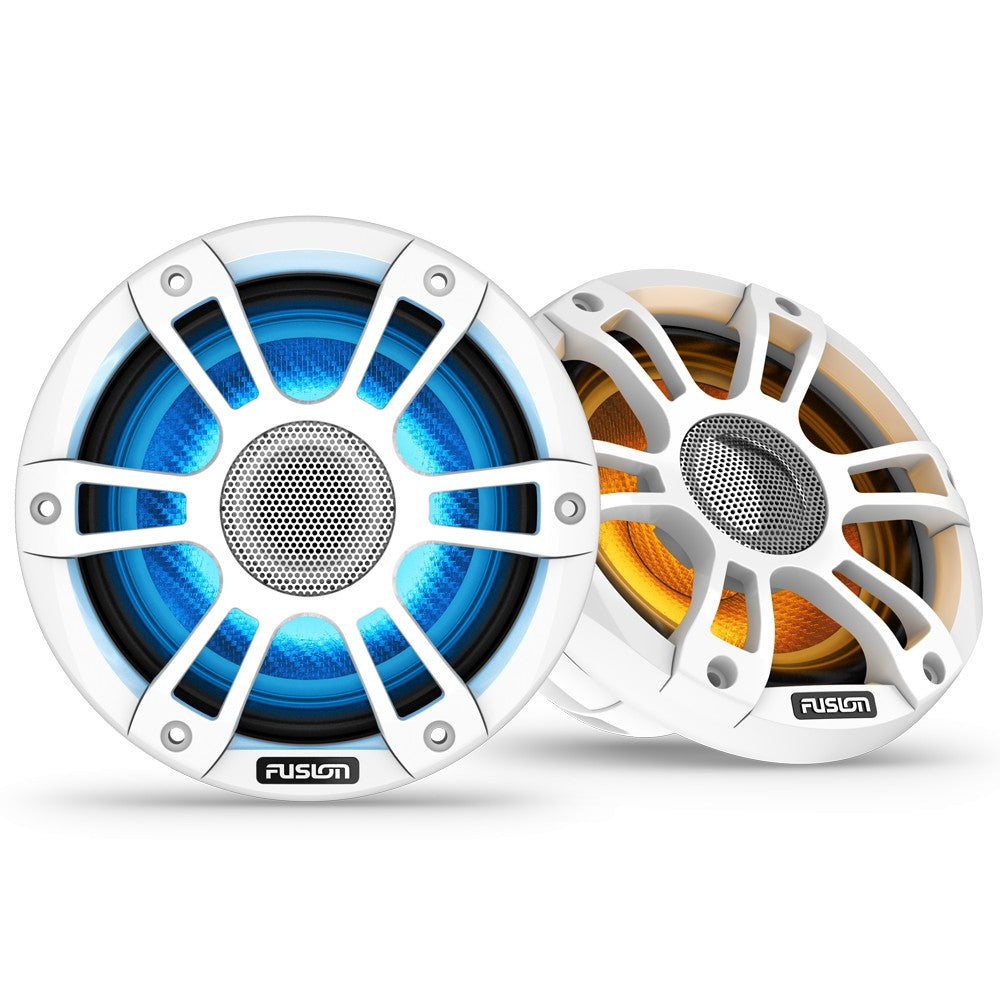 Coaxial Sports White Marine Speaker with CRGBW 330 MAX Peak Watt