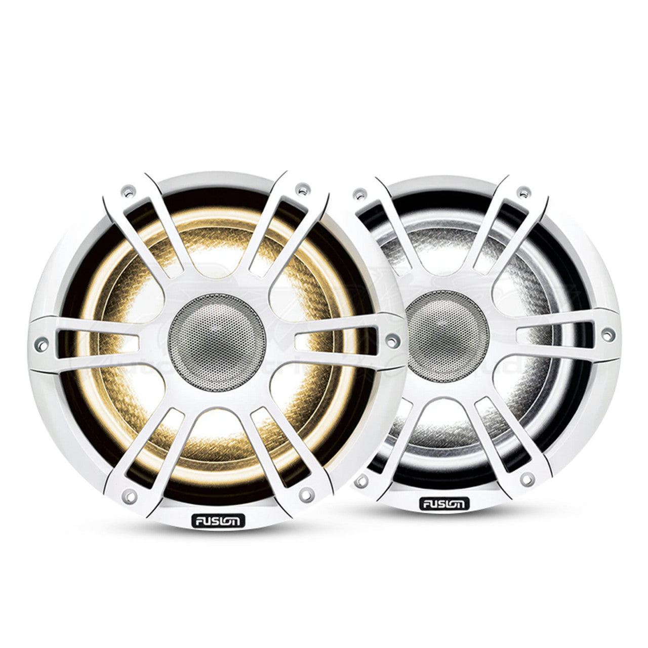 Coaxial Sports White Marine Speaker with CRGBW 330 MAX Peak Watt