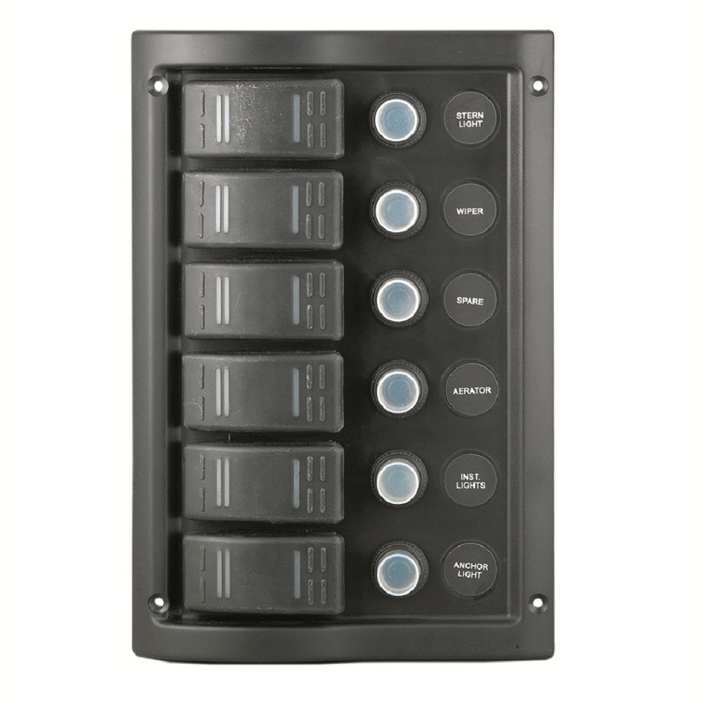 6 Gang Waterproof Switch Panel