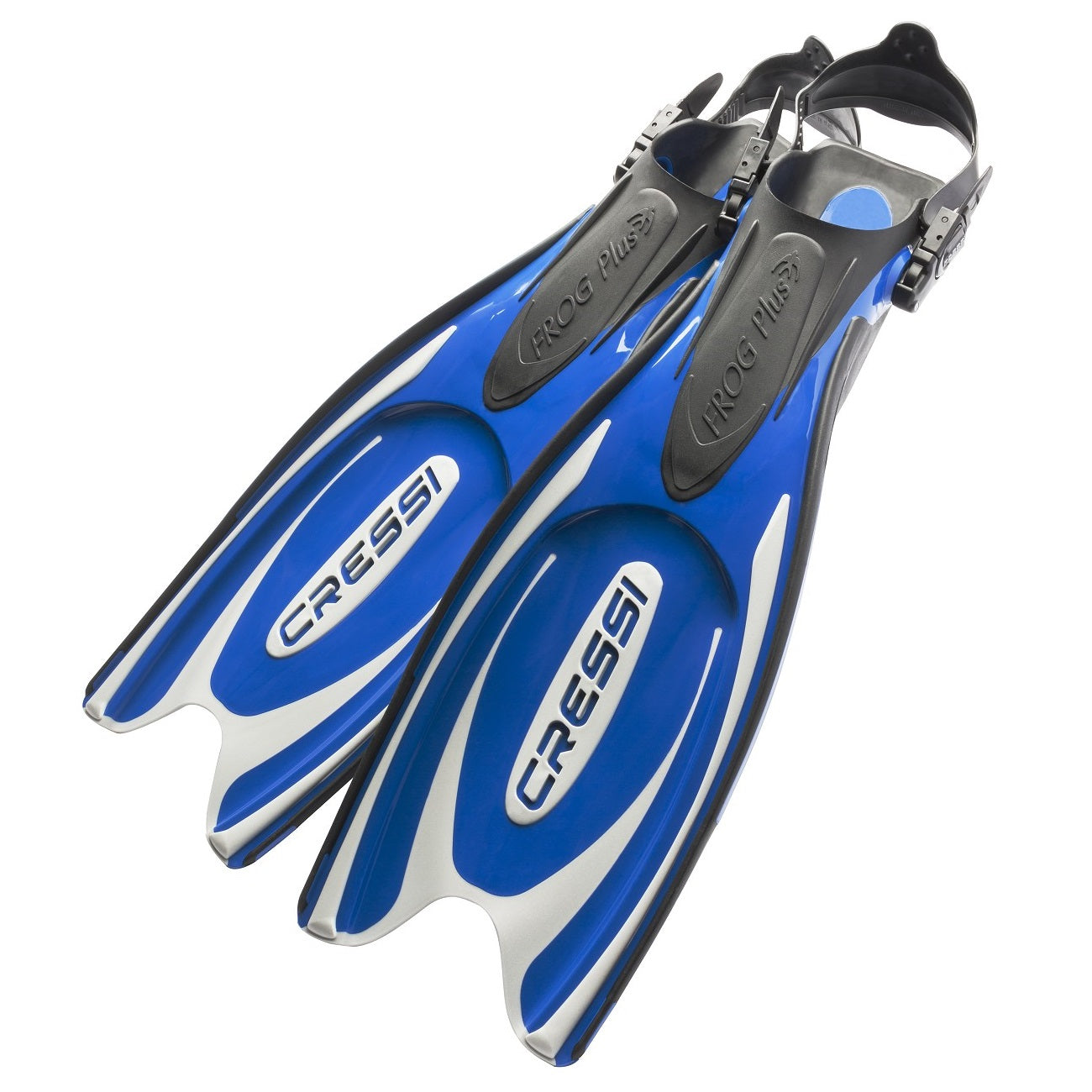 Frog Plus open heel scuba diving fins.