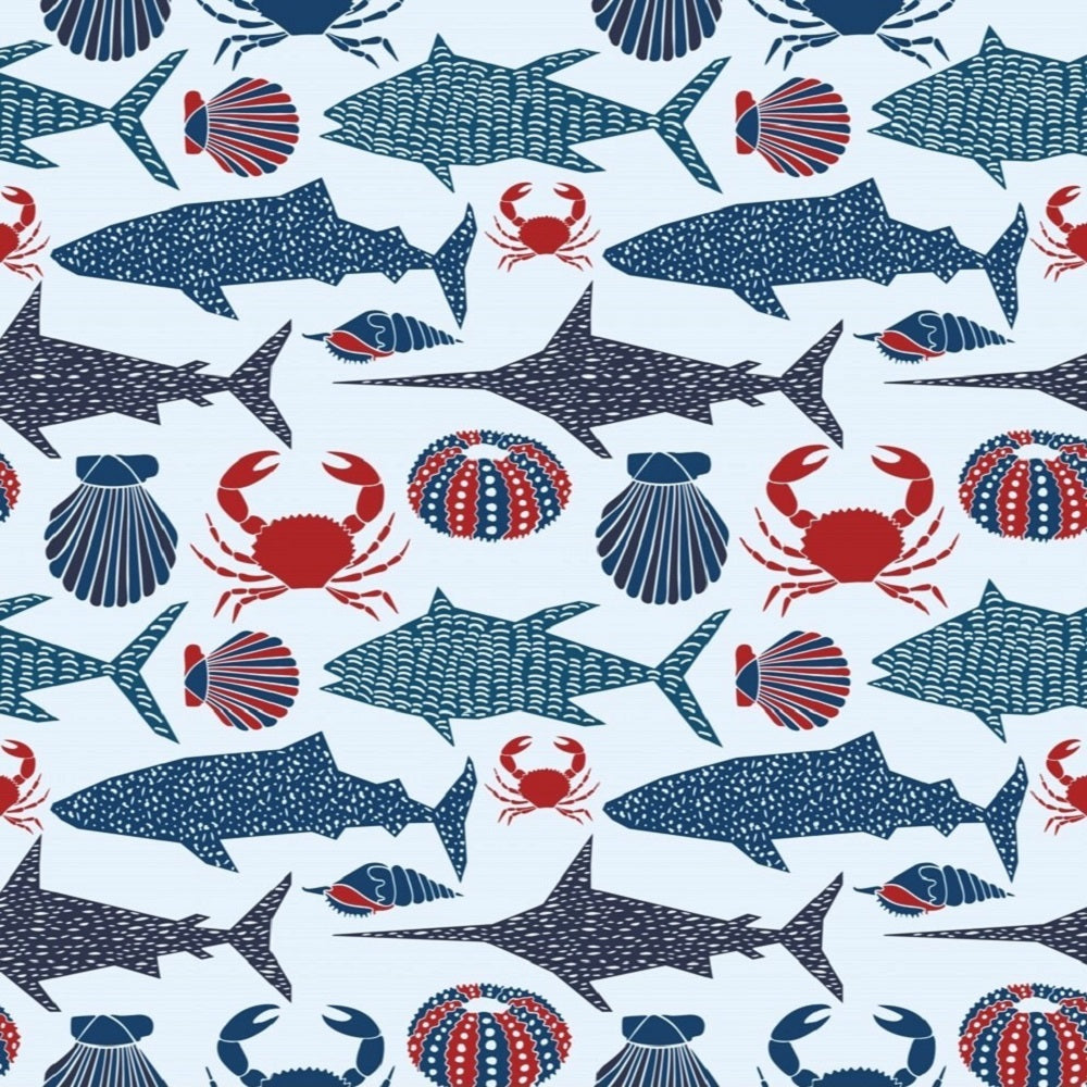 Fish Crab Shell Swim Trunk