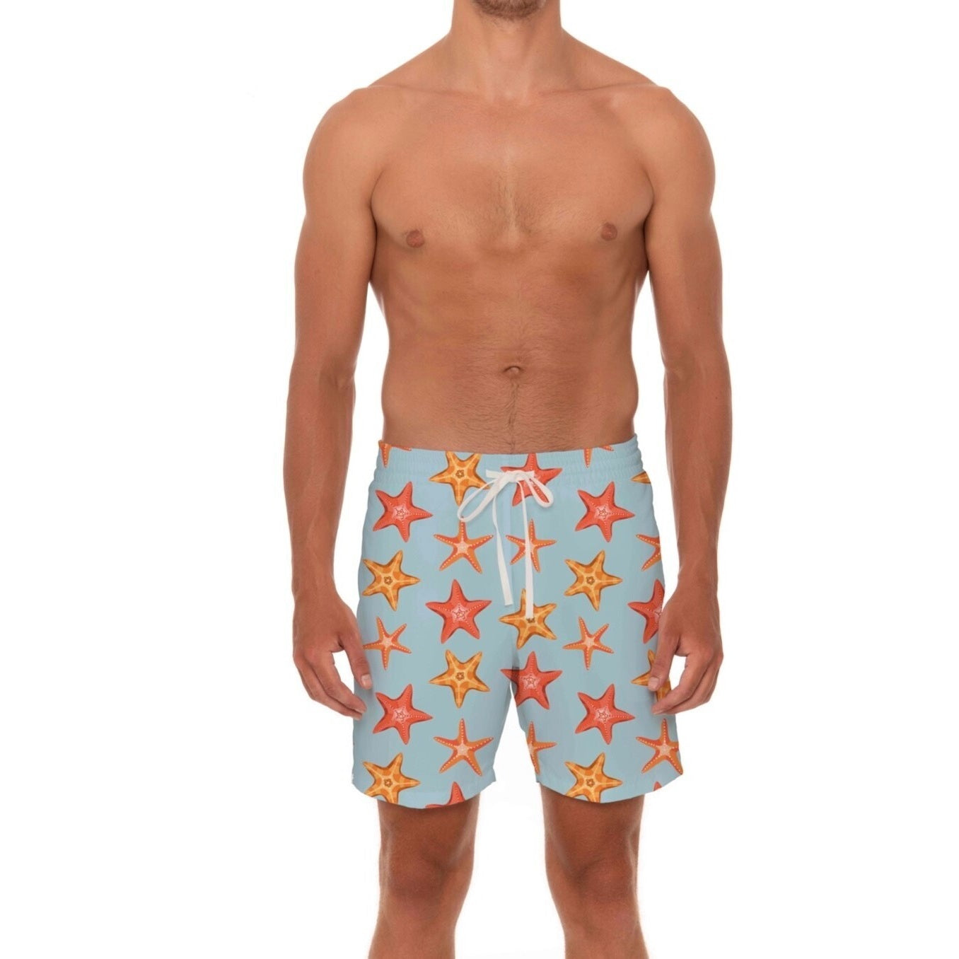 Yellow Star Fish Swim Trunk