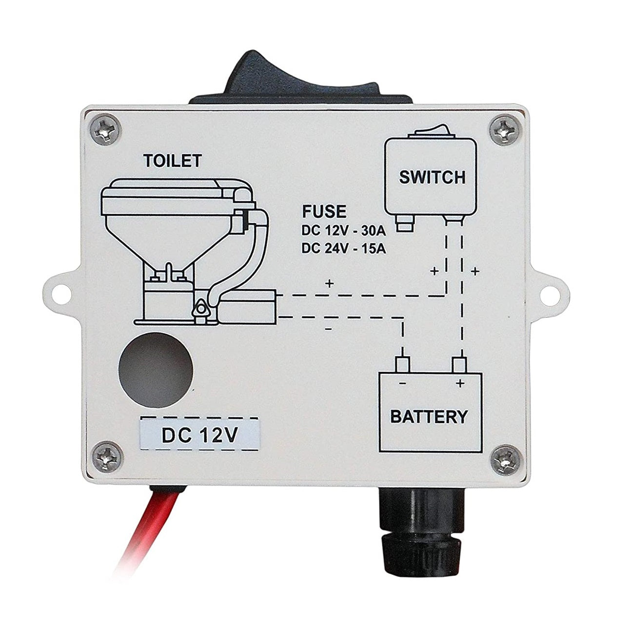 Toilet On-Off Push Button Switch