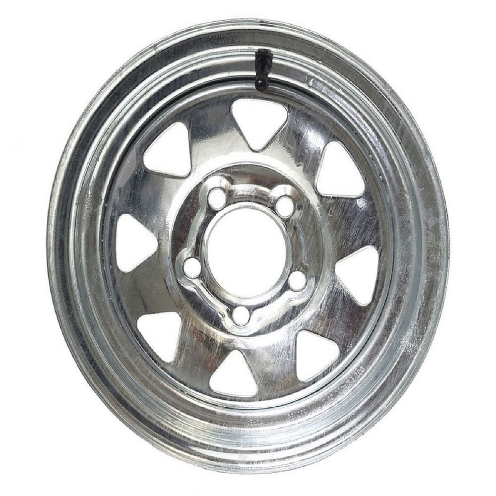 15x5 Black Series 6 Aluminum Trailer Wheel 5 on 4.50, 1820 lb Capacity 15x5 Black Series 6 Aluminum Trailer Wheel 5 on 4.50, 1820 lb Capacity