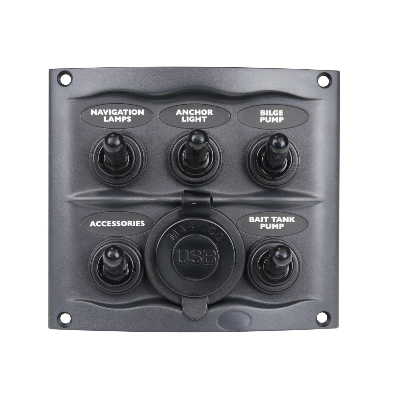 5-Way Waterproof Switch Dual USB 900-5WPUSB