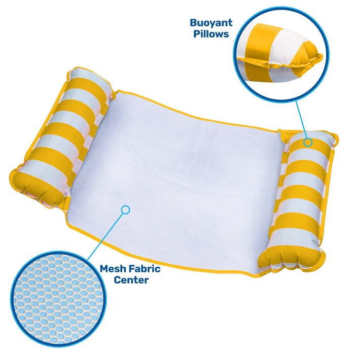 Hammock Pool Float Spring 4-in-1 Monterey Hammocks Inflatable Pool Float