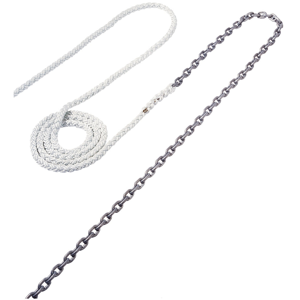 Donkey Rope Chain Anchor Winch Prespliced Rope Chain Kit 50 Meter
