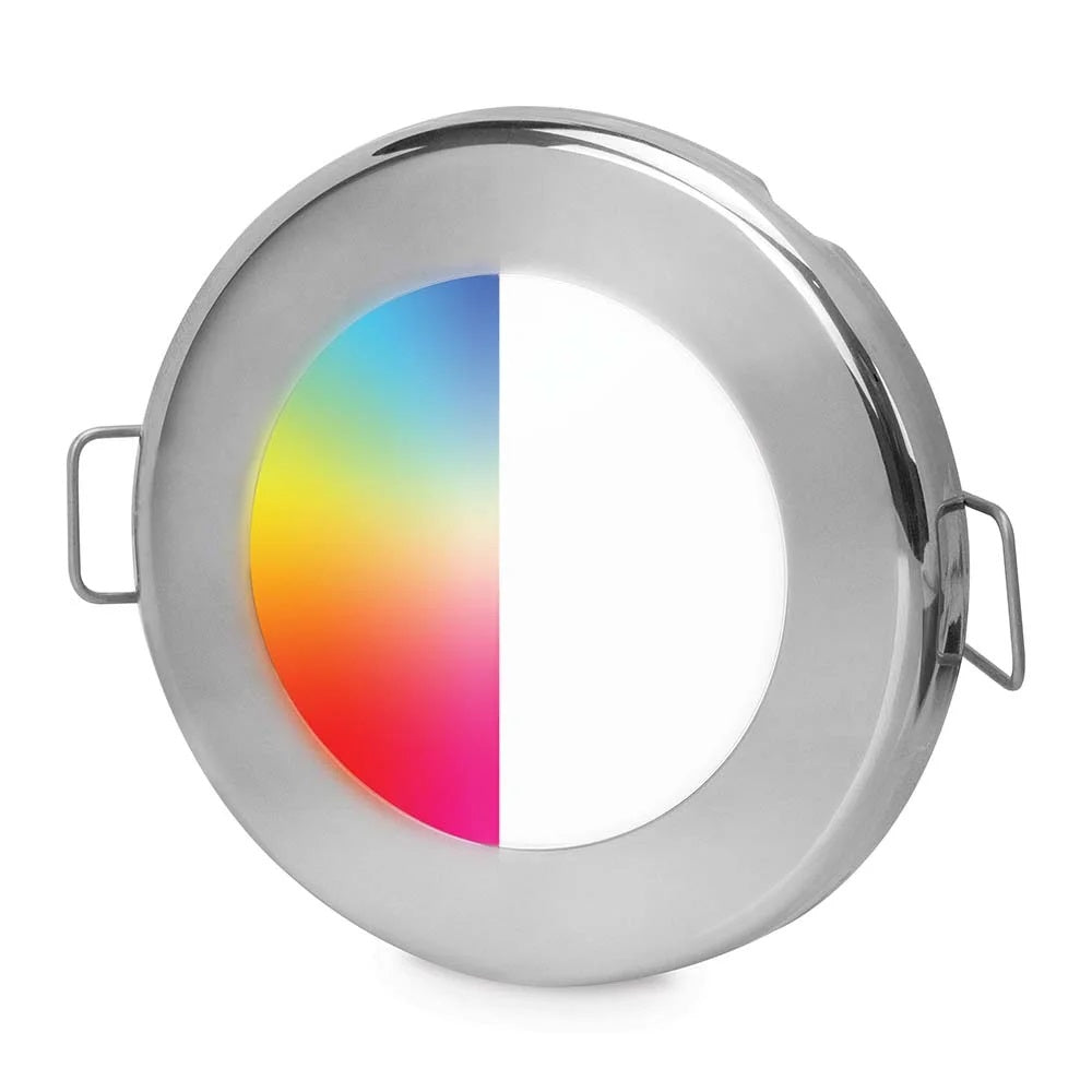 EuroLed 75 Round RGB Downlight Stainless Steel trim