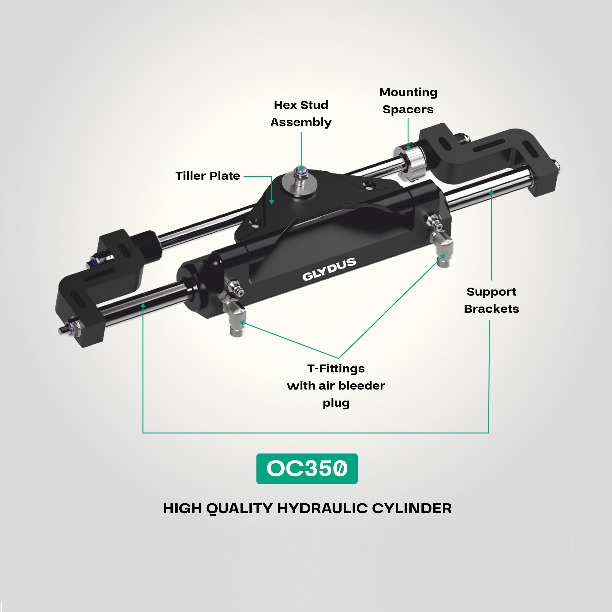 Hydraulic Outboard Steering Kits Up to 350 HP