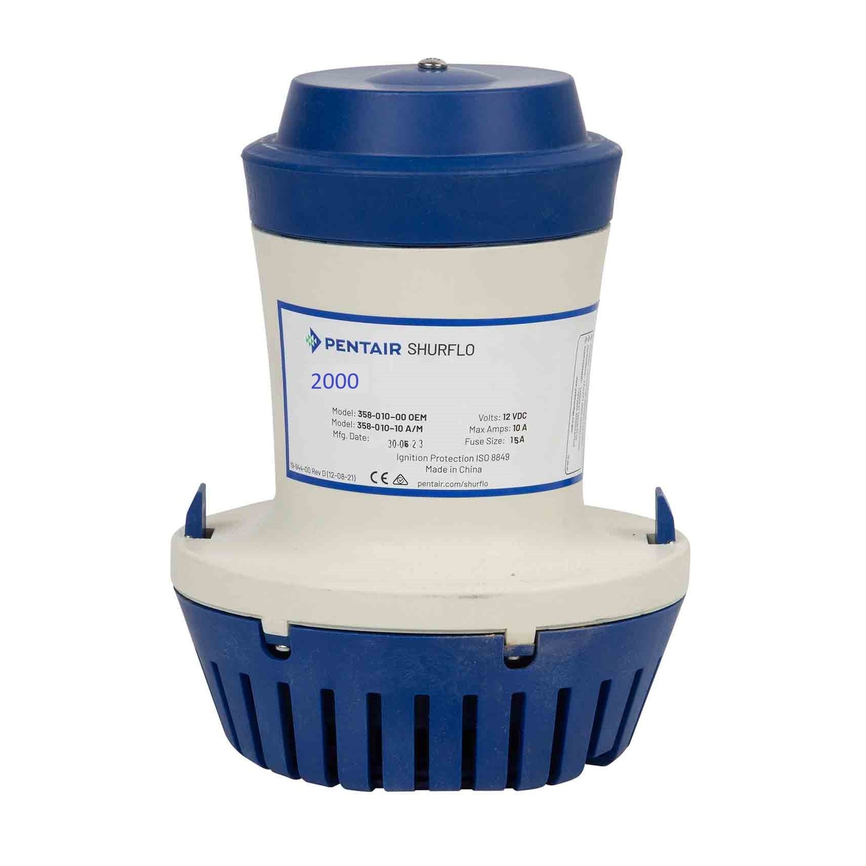 Non-Automatic Bilge pump 2000 GPH