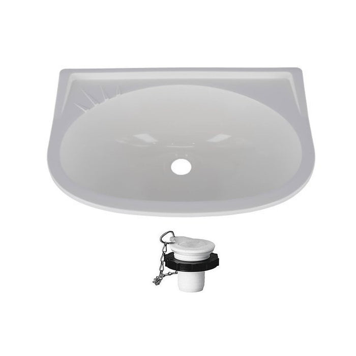 Plastic sink white
