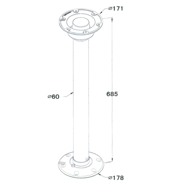 Removable Table Pedestal