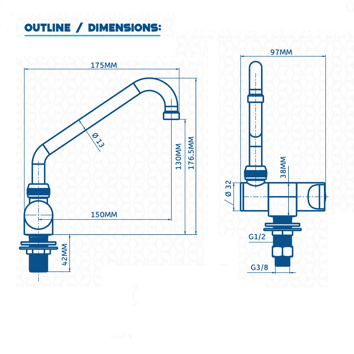 Swiveling Cold Water Faucet