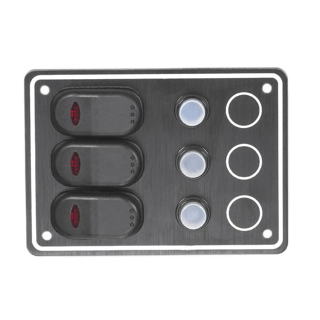 Waterproof Switch Panel 3 Gang 10031-BK