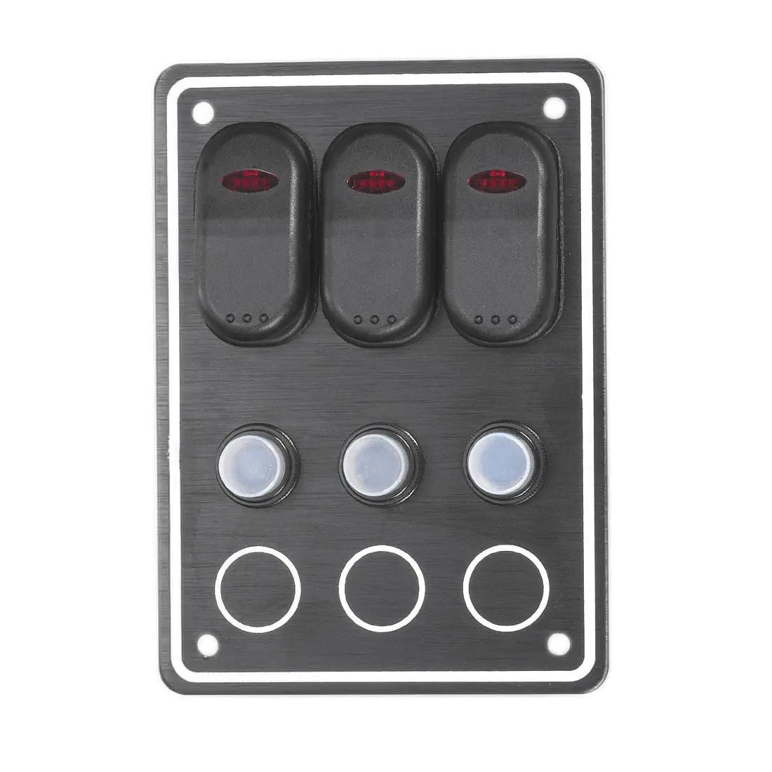Waterproof Switch Panel 3 Gang 10031-BK