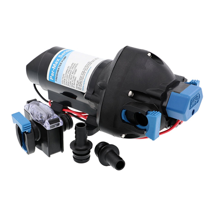 Rule Industries Parmax 3.5 GPM Water Pressure Pump - Self-Priming Diaphragm Pump With Pressure Switch