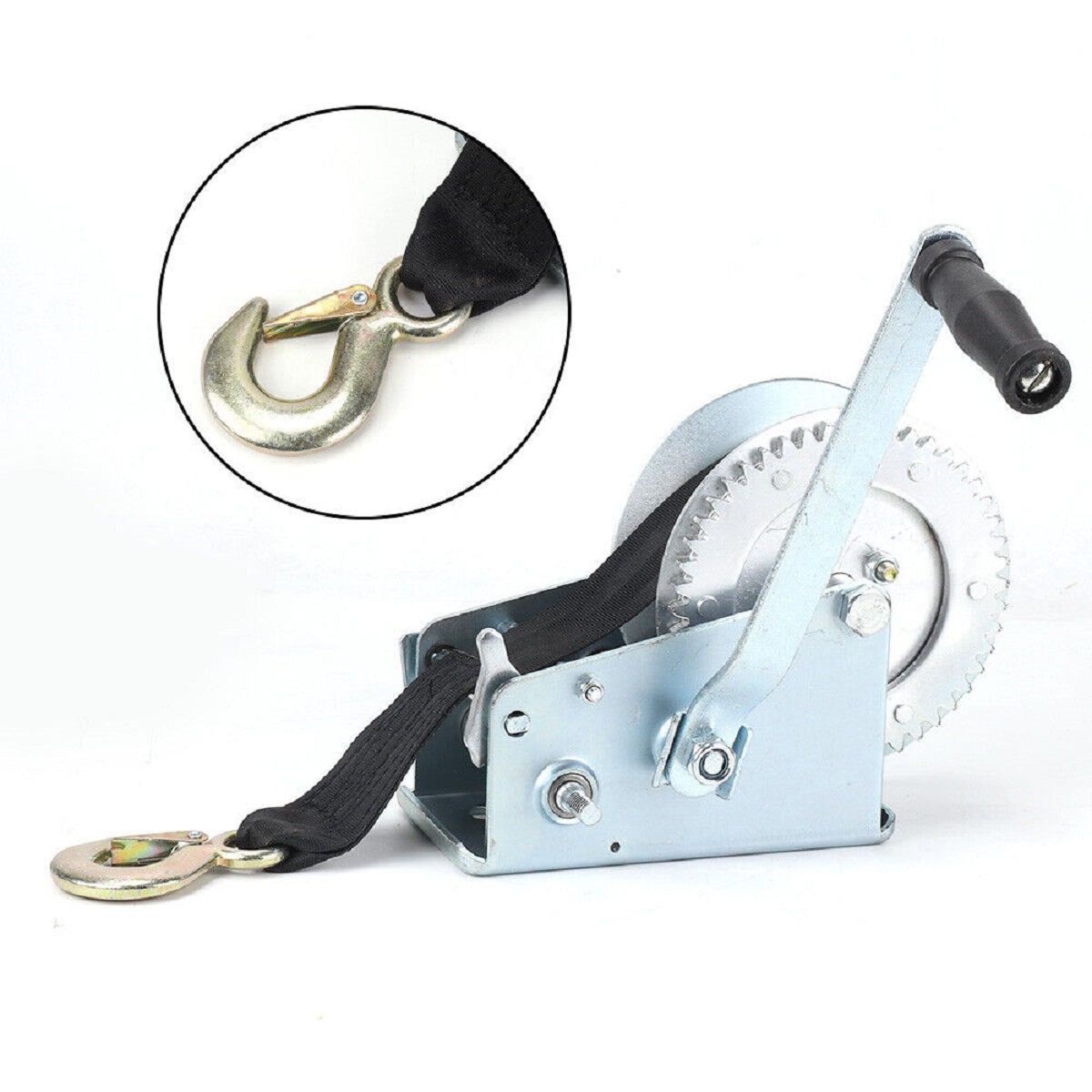Hand Trailer Winch With Strap