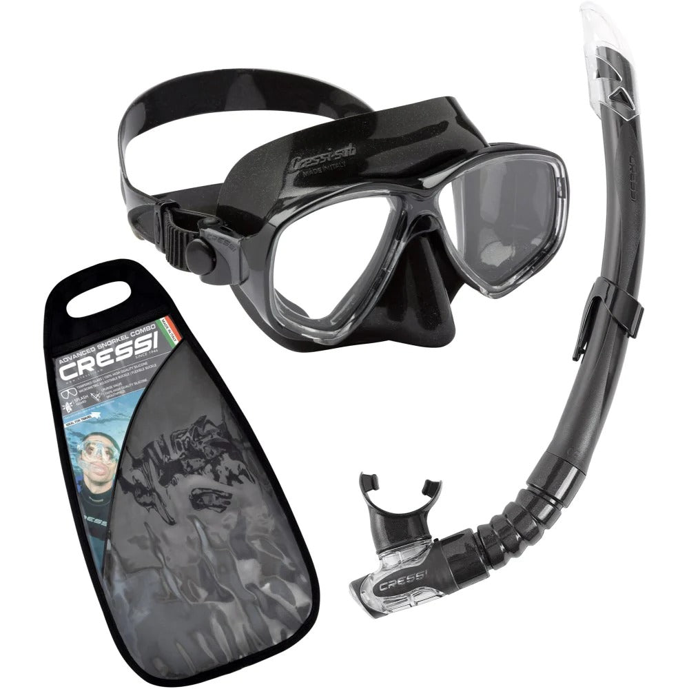 Cressi Marea VIP Clear Silicone Dive Mask with Gamma Snorkel