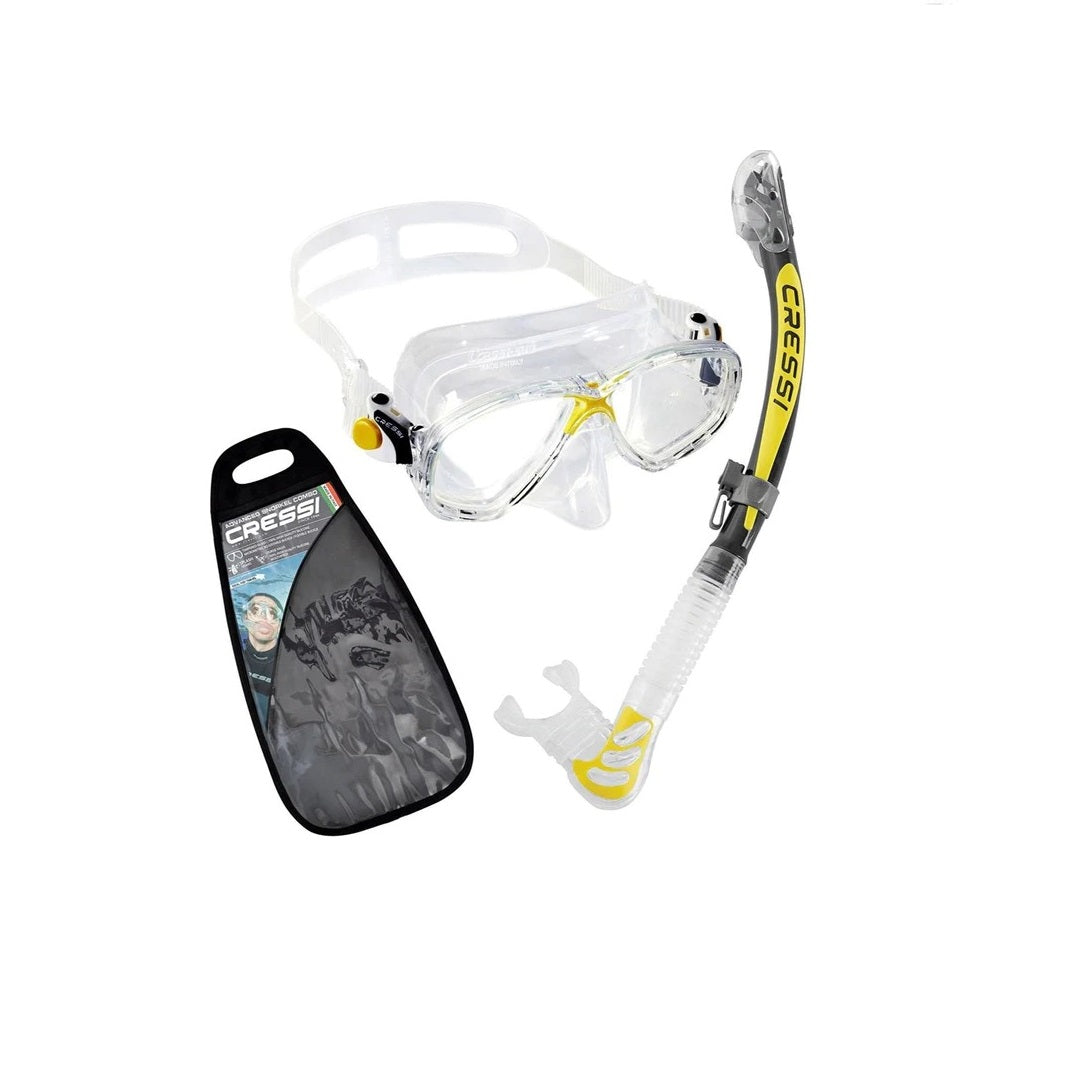 Cressi Marea and Dry Snorkel Combo Set