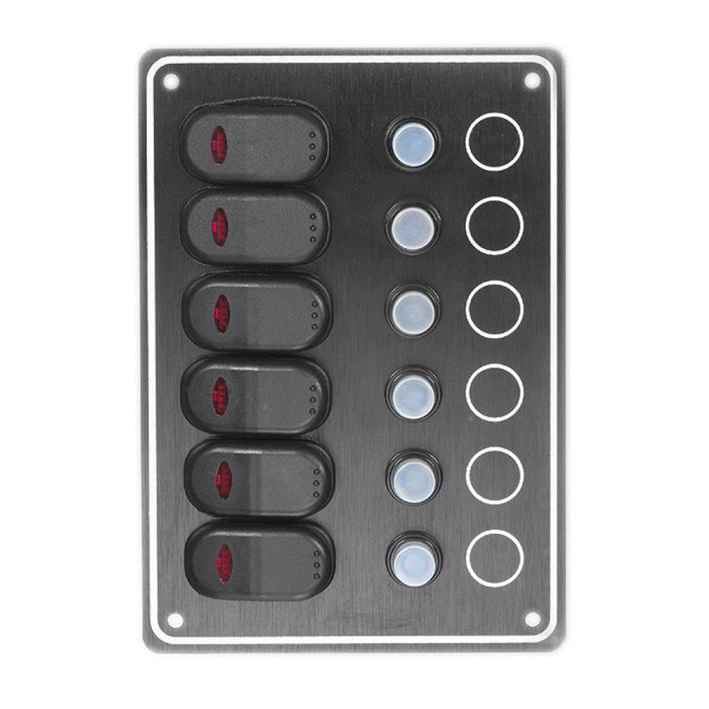 Waterproof Switch Panel 6 Gang