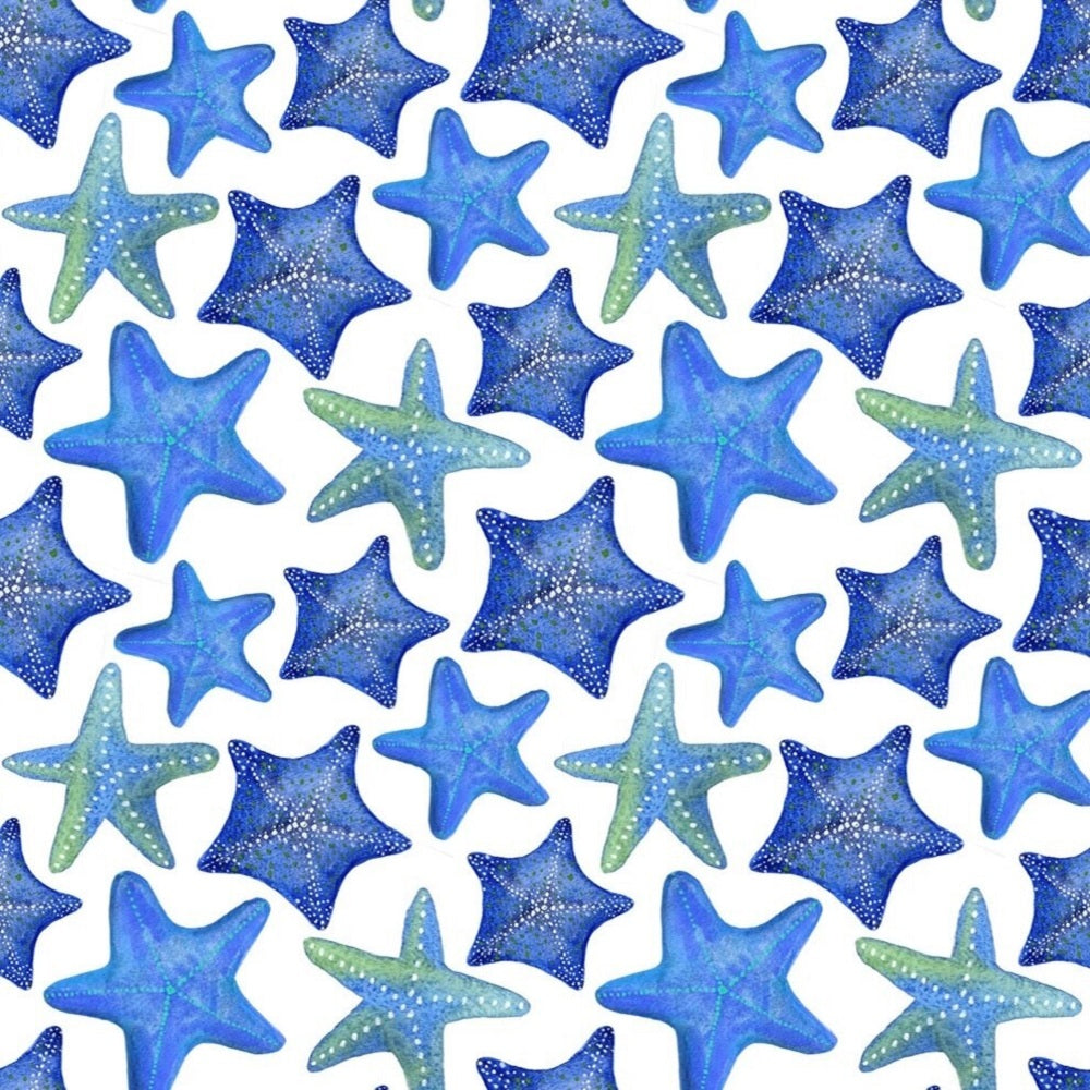 Blue Star Fish Swim Trunk